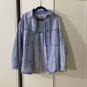 ZARA denim button up